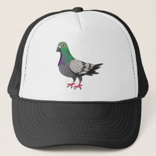 Een duif trucker pet