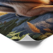 Een Duitse herder in een rustieke omgeving Poster (Hoek)