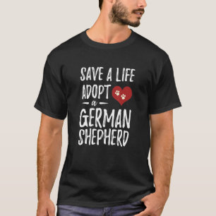 Een Duitse herderreddingspamma aannemen T-shirt