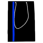 Een dunne blauwe lijn medium cadeauzakje (Voorkant)