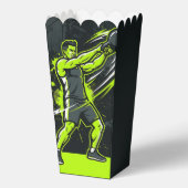Een dynamische neon groene lijntekening illustrati bedankdoosjes (Voorkant)