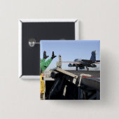 Een EA-6B-draagschroef uit de cockpit Vierkante Button 5,1 Cm (Voorkant /achterkant)