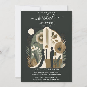 Een echt boeiend 70s 80s Courthouse Vrijgezellenfe Kaart