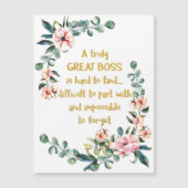 Een echt geweldige baas, bedankt (Voorkant)