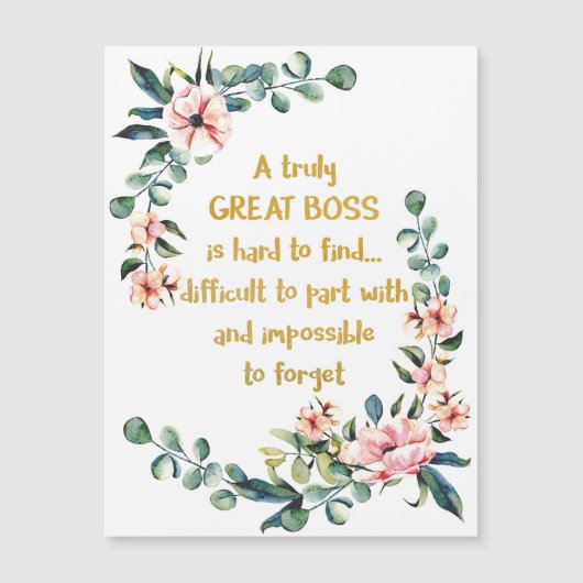 Een echt geweldige baas, bedankt (Voorkant)