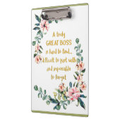 Een echt geweldige baas, bedankt klembord (Links)