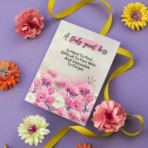 Een echt geweldige baas is moeilijk te begrijpen kaart