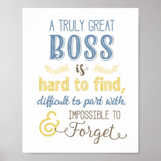 Een echt geweldige baas poster (Voorkant)
