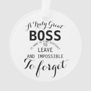 Een echt geweldige cadeautitel voor Boss Boss Ornament