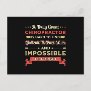 Een echt geweldige Chiropractor-ruggengraat Briefkaart