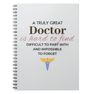 Een echt geweldige dokter – Waardering Notitieboek