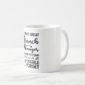 Een echt geweldige filiaalmanager is moeilijk te v koffiemok (Voorkant rechts)