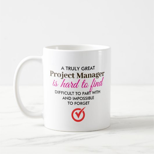 Een echt geweldige projectmanager - gepersonalisee koffiemok (Links)