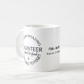 Een echt geweldige vrijwilliger koffiemok (Voorkant links)