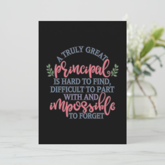 Een echt goede directeur is moeilijk te vinden kaart (Staand voorkant)