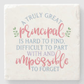 Een echt groot, belangrijk, grappig Gezegde Stenen Onderzetter (Voorkant)