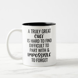 Een echt grote Chef is moeilijk te vinden om Tweekleurige Koffiemok