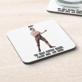 Een echt overdreven Man Drankjes Onderzetter (Linkerzijde)