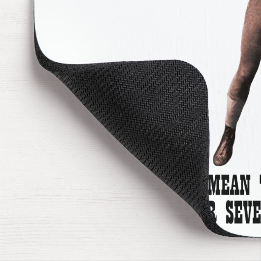 Een echt overdreven Man Muismat (Hoek)