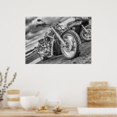 - Een echte bike van een fietser Poster (Keuken)