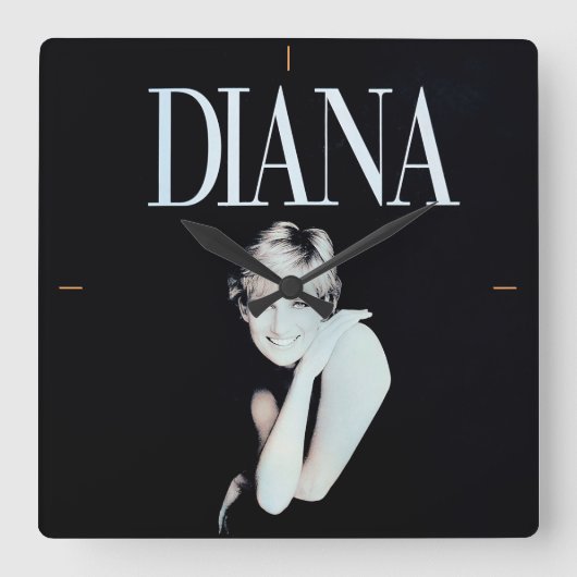 Een echte dame. vierkante klok (Voorkant)