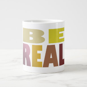 Een echte design boodschap chunky letters extra grote beker