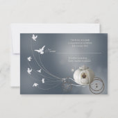 Een echte feiale tale bruiloft RSVP Kaartje (Achterkant)