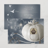 Een echte feiale tale bruiloft RSVP Kaartje (Voorkant / Achterkant)