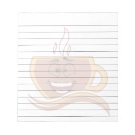 Een echte koffieverslaafde notitieblok