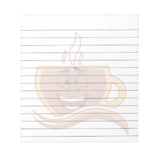 Een echte koffieverslaafde notitieblok