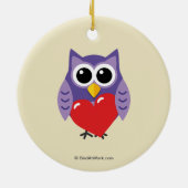 Een echte liefde keramisch ornament (Achterkant)