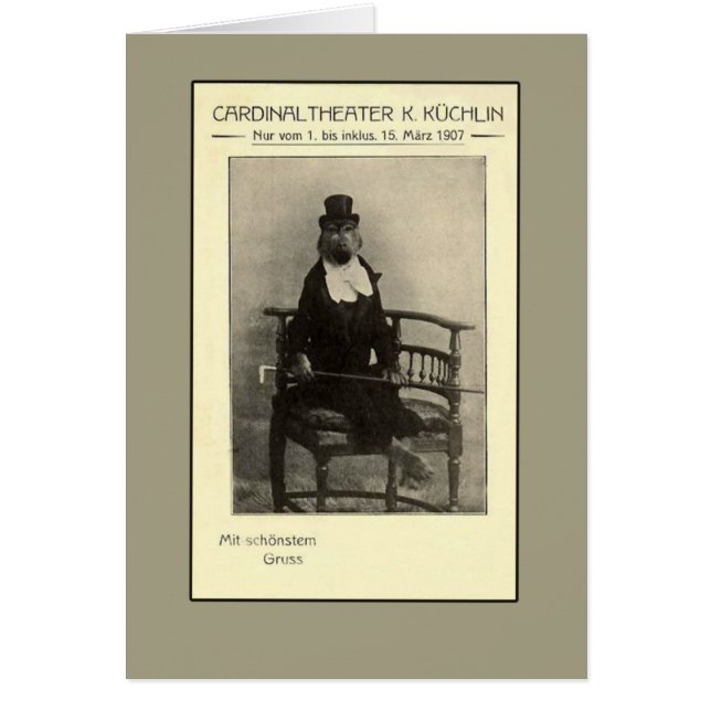 Een echte Oddity - een aap in een set (Voorkant)