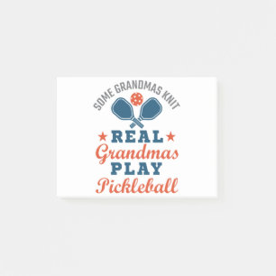 Een echte oma Knit Real Grandmas Play Pickleball Post-it® Notes