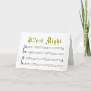Een echte Stille Nacht blanco kaart