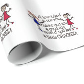 Een echte vriend cadeaupapier (Rol Hoek)