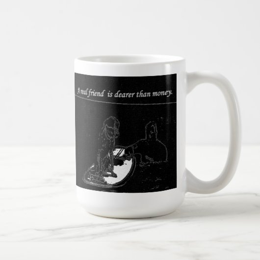 Een echte vriend is… koffiemok (Rechts)