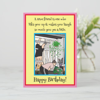 Een echte vriend tilt je op vlak vakantie Kaart