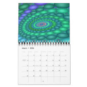 Een eclectisch Collectie fractals Kalender (Mar 2026)