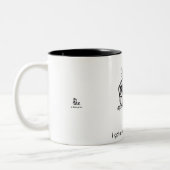 een eekhoorn die wil dat je zijn noten ziet tweekleurige koffiemok (Links)