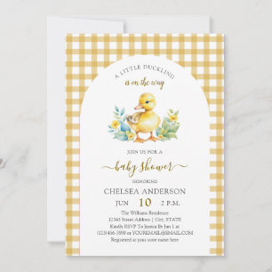 Een Eendje Is Op Komst Eendje Baby Borrel Kaart