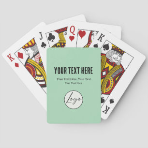 Een eenvoudig aangepast bedrijfssjabloon in een mo pokerkaarten