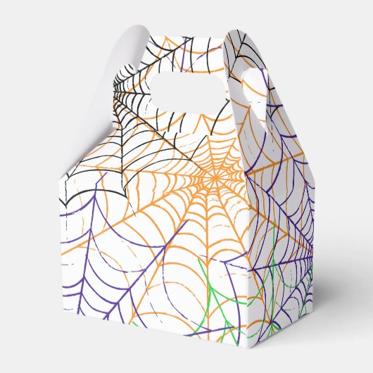 Een eenvoudig Halloween Spin's Web Patroon Bedankdoosjes (Achterkant)