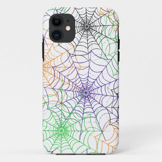 Een eenvoudig Halloween Spin's Web Patroon Case-Mate iPhone Case (Achterkant)