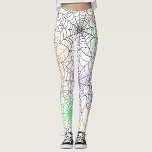 Een eenvoudig Halloween Spin's Web Patroon Leggings