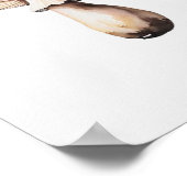 Een eenvoudig paddenstoel Poster (Hoek)