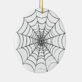 Een eenvoudig spinnenweb keramisch ornament (Rechts)