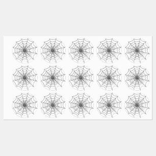 Een eenvoudig spinnenweb labels