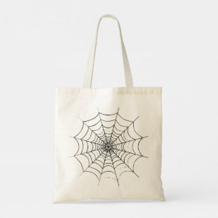 Een eenvoudig spinnenweb tote bag