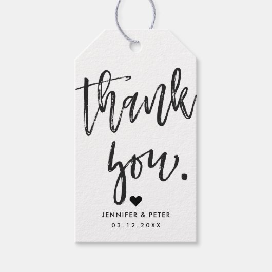 Een eenvoudige bedankje cadeaulabel (Voorkant)