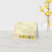 Een eenvoudige Hallo Kaart (Gele Bloem)